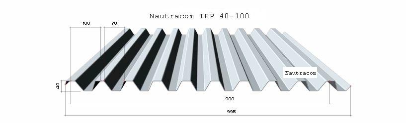 Aluminium profielplaat TRP 40-10- Aluminium profielplaat TRP 40-100